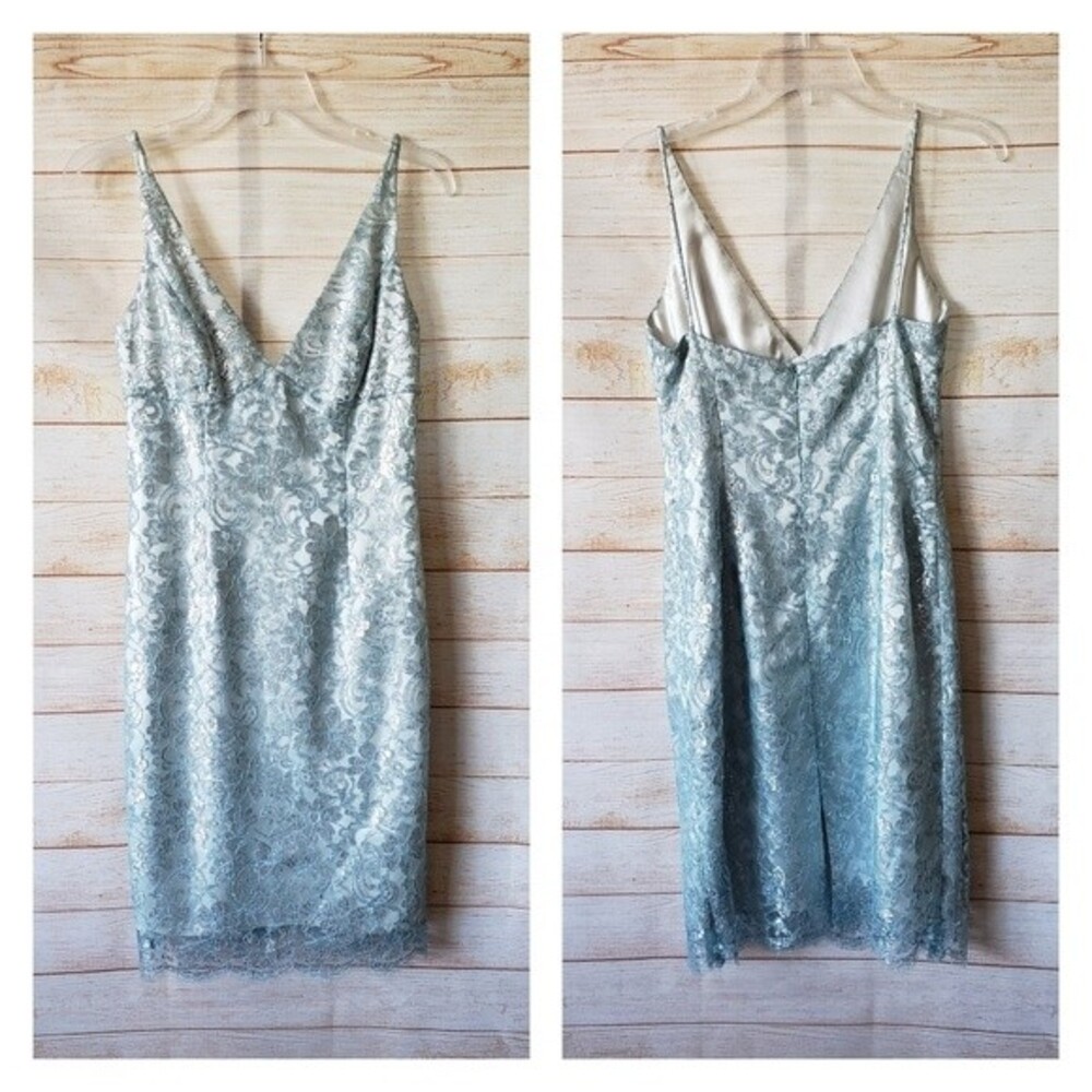 Milly Metallic Lace Strappy Dress